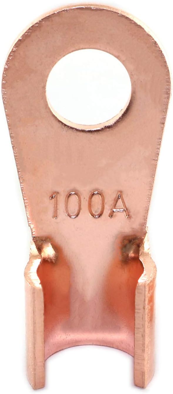 Best Deal Partstock 10pcs OT-100A Red Copper Circular Splice Crimp Terminal Wire Naked Cable Connector Ring Battery lugs Terminals Up To 40% OFF Partstock 10pcs OT-100A Red Copper Circular Splice Crimp Terminal Wire Naked Cable Connector Ring Battery lugs Terminals