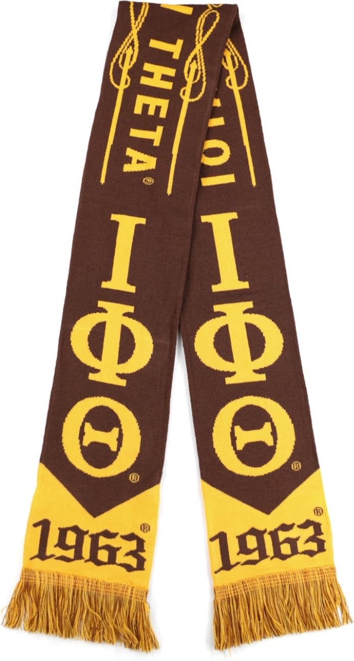 TCEShop Big Boy Iota Phi/? Theta Divine 9 S.7 Scarf [Brown - 80