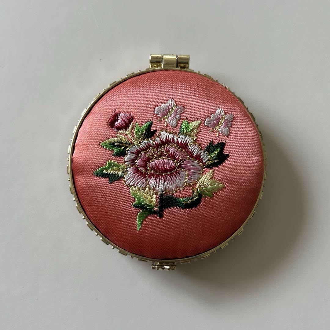 Amazon.co.jp: コンパクトミラー 手鏡 刺繍 : ビューティー