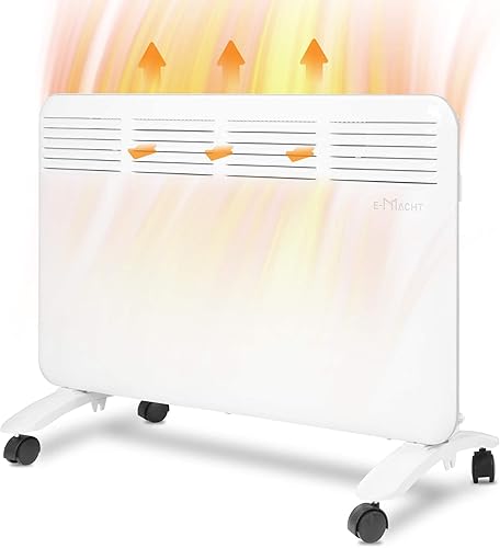 LUCKYERMORE Calentador de espacio debajo del escritorio para oficina, completamente silencioso, calentador de pared 2 en 1, protección contra