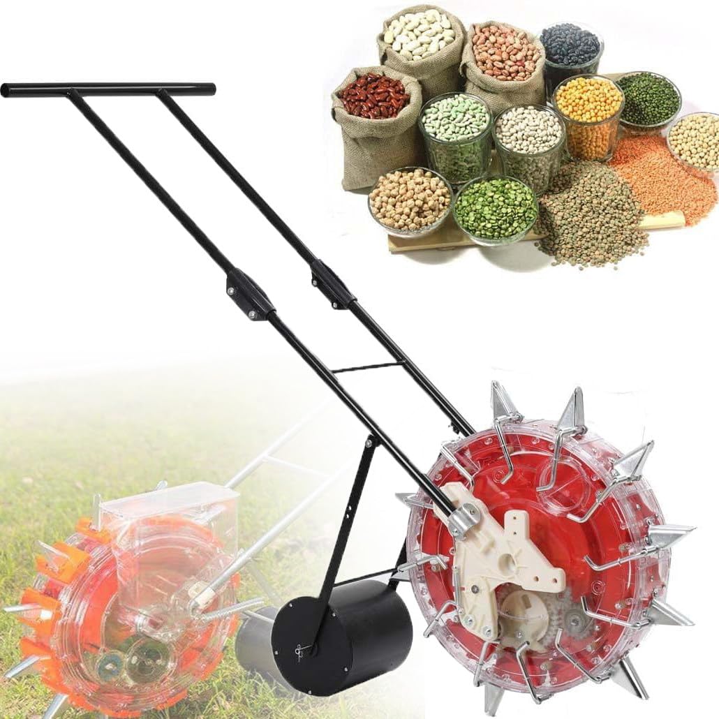 Seminatrice da giardino, antiruggine, per vari semi, 9 fori, strumento per piantare mais, fagioli, cotone, arachidi