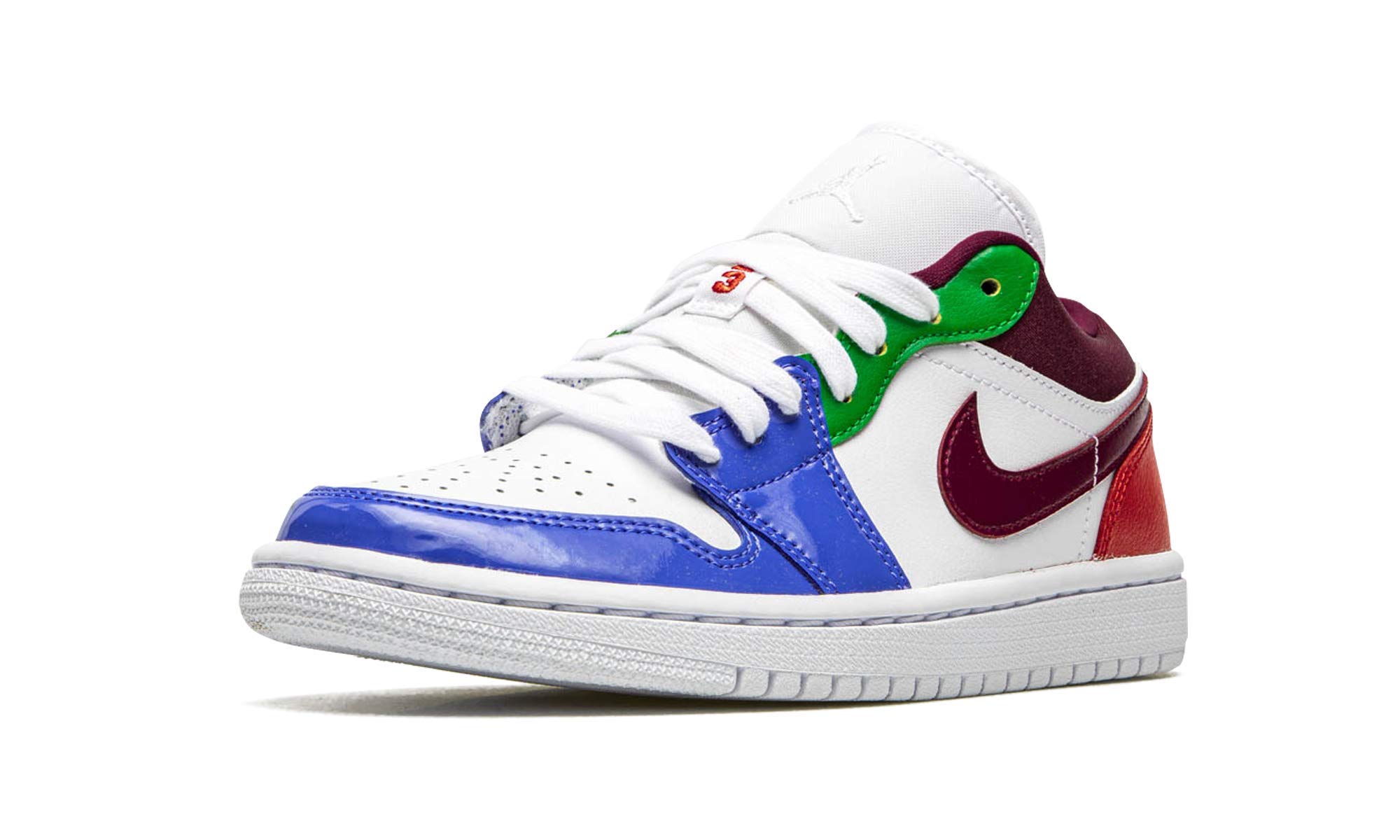 Nike Baskets Air Jordan 1 Low SE pour femme, Blanc/blanc-hyper royal-noir, 6.5