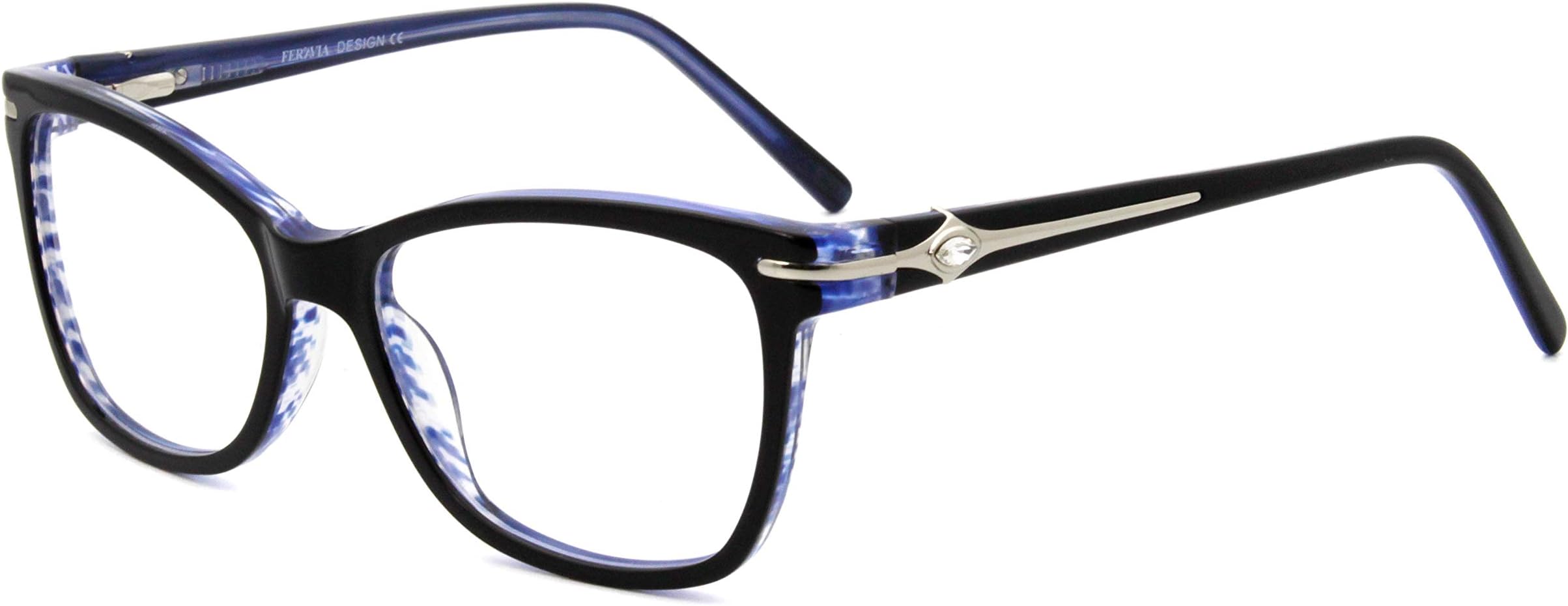 New women fashion acetate eyewear with shiny diamond