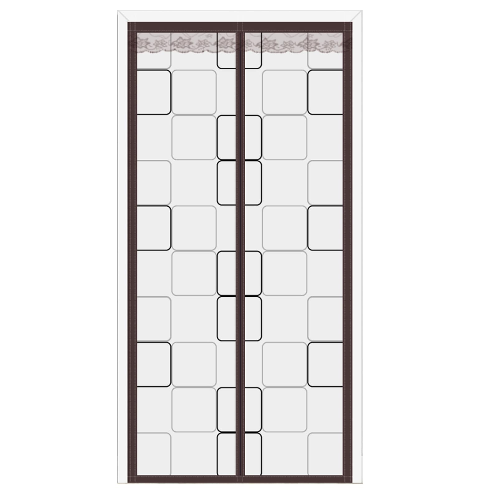 Rideaux thermique isolant anti froid pour porte entrée en hiver sur patio et cuisine