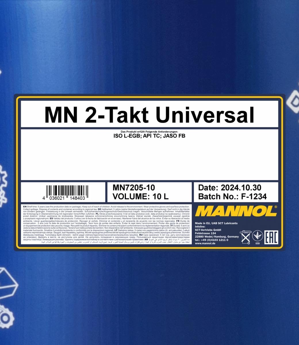 MANNOL Huile moteur Huile minérale API TC Universal 10 L