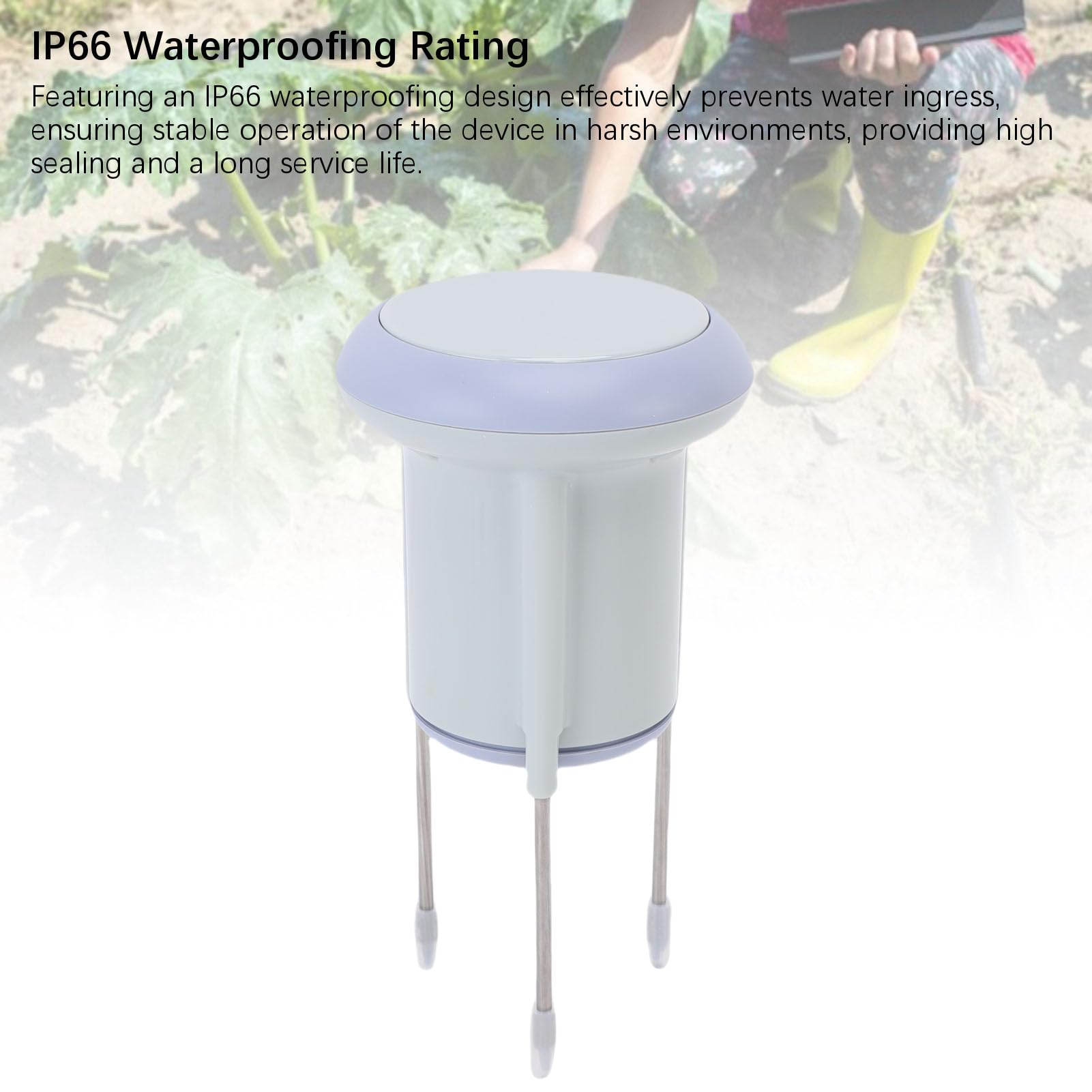 Haofy Sensor de Humedad de Temperatura del Suelo WiFi, Sensor de Humedad de Temperatura de Suelo Inteligente, Sensor de Suelo Inteligente WiFi, Monitoreo en Tiempo Real para Plantas,