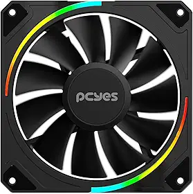 COOLER FAN PARA GABINETE SANGUE FRIO 3 ARGB BLACK VULCAN 120MM PCYES - ARGBSF3BR