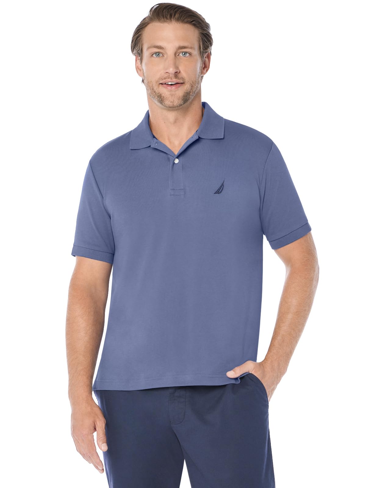 Nautica Men's Classic Fit Soft Cotton Polo