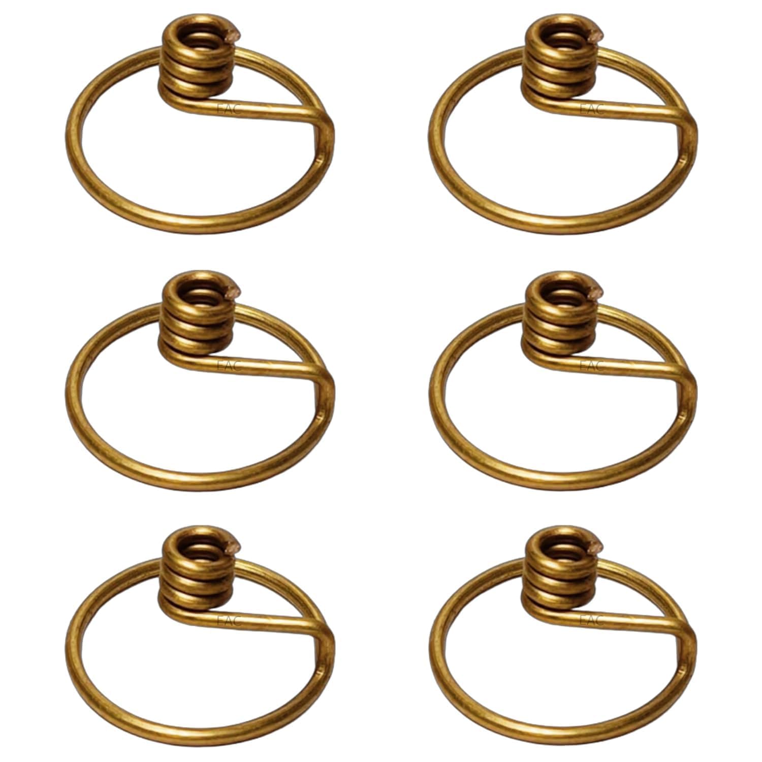 N W CREATIONS Pure Brass Niranjan Kadi, Wick Holder for Diya and Oil Lamps, Thiri Stand for Deepak, Samai Kadi Diya Batti Holder (Pack of 6) Golden Color (Niranjan Kadi)-image-37