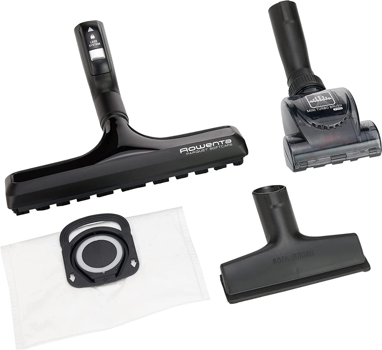 Rowenta Silence Force RO7473EA Aspirapolvere con Sacco Silenzioso, Performante, Capacità 4,5 L, Accessori per i peli di animali e per la casa