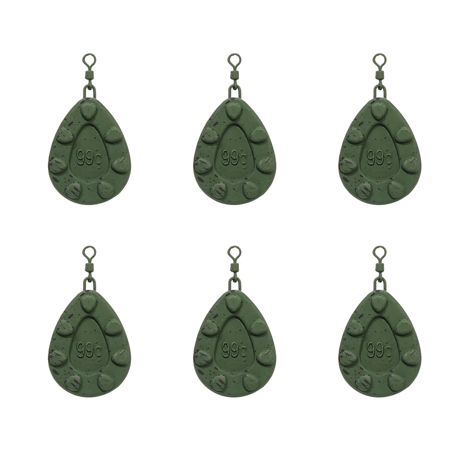 Plomo de pesca para carpas (43 g – 99 g) – Plomo de pesca con espiral, recubierto y mate, para lanzamientos anchos, antienredos, accesorios de pesca de carpa — view 7