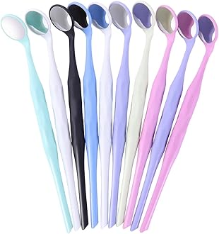 10pcs Dental Mouth Mirrors Double Sided, Autoclavable Premium Front Surface Exam Reflector, Oral Mirror Dentistry Instrument