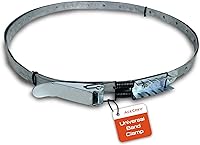 AceCrew Universal Dust Collector Band Clamp - Adjustable 11-1/2" to 24-1/2" Hose Strap, Galvanized Steel for Secure Dust Collection Fit