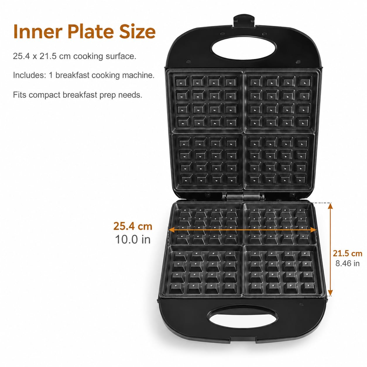 Macchina per alimenti leggeri per waffle muffin riscaldati entrambi lati