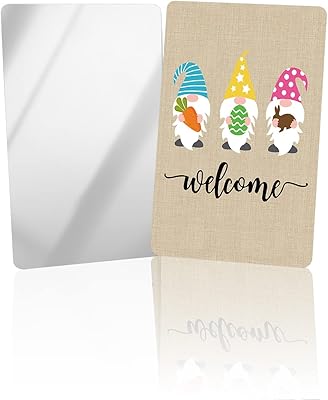 Welcome Easter Gnomes Compact Mirror Bulk 4 Pack Card Mirror, Spring Bunny Carrot Eggs Small Compact Mirror for Purse, Rectangular Handheld Pocket Makeup Mirror