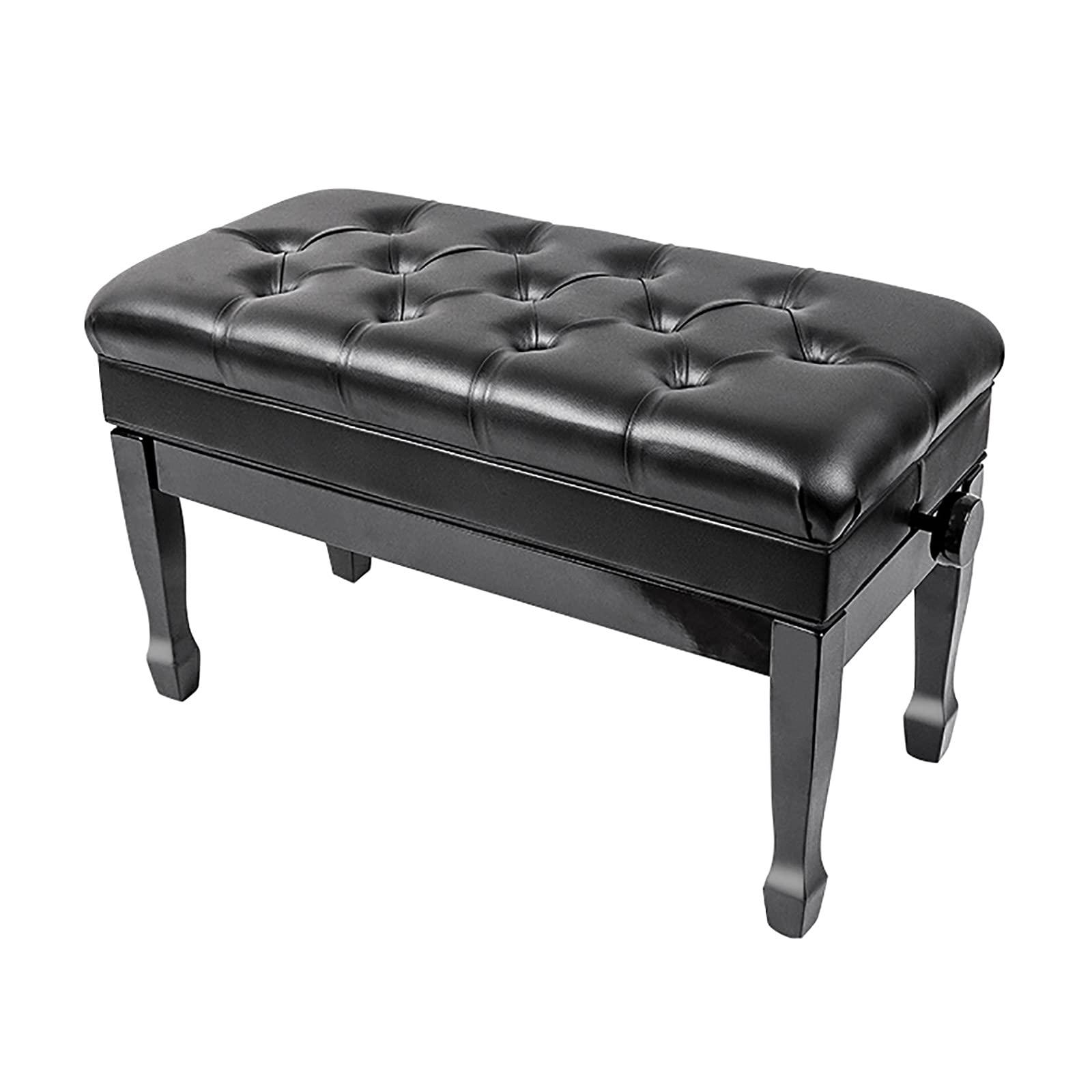 Banco de Piano Taburete Piano, Taburete de Piano, tocador, Banco de Piano Ajustable de Lujo con Compartimento para partituras, Taburete dúo