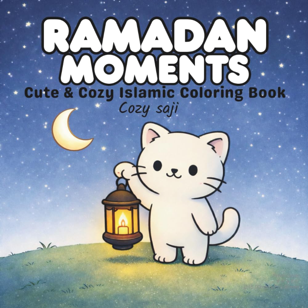 Ramadan Moments: Cute & Cozy Islamic Coloring Book