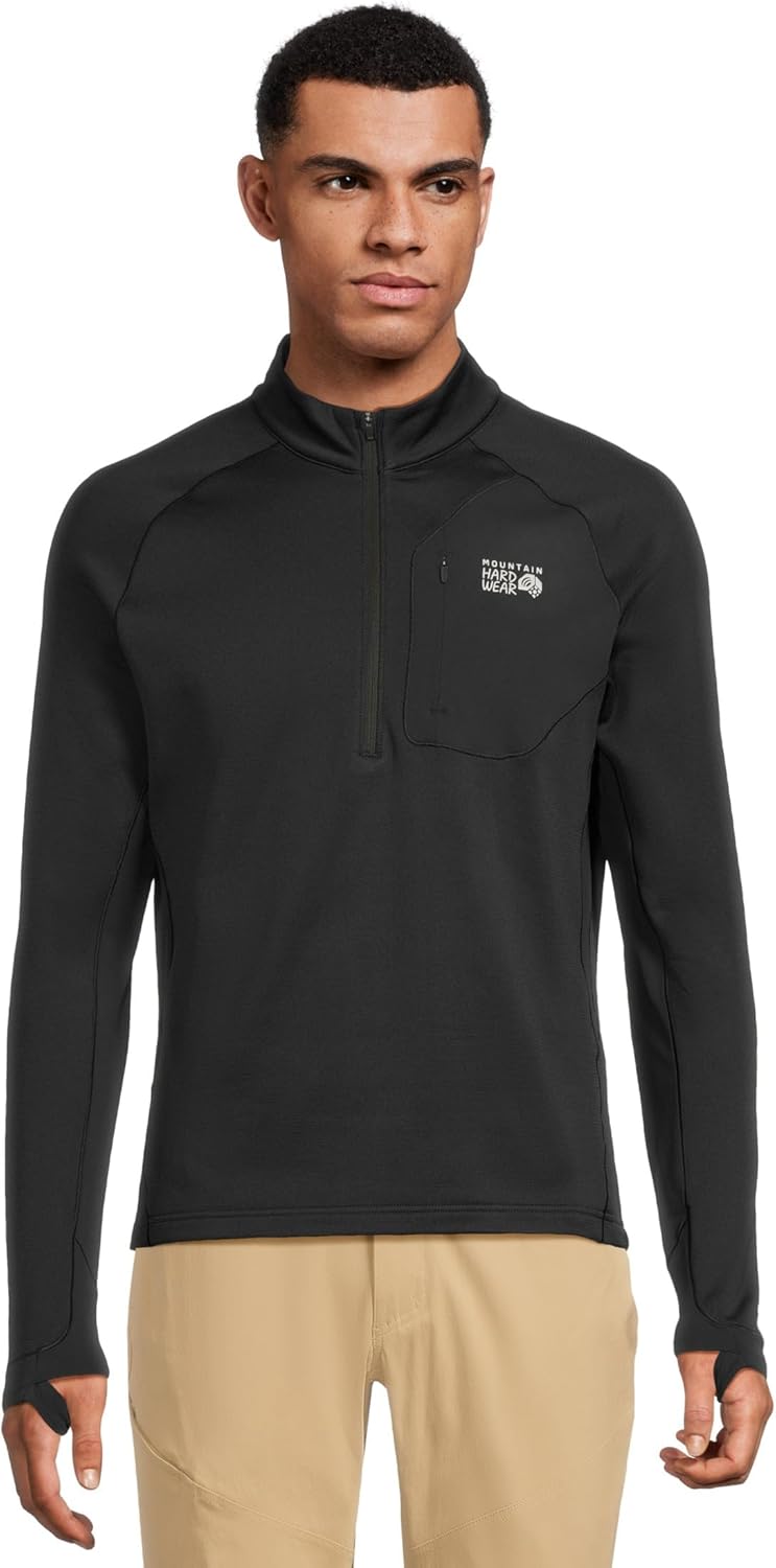 Mountain Hardwear mens Up First™ Tech Fleece Quarter Zip