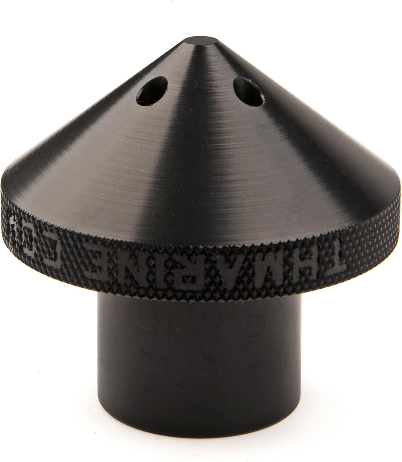 T-H Marine G-Force Eliminator Trolling Motor Prop Nut for Lowrance Ghost - 6061 Billet Aluminum Noise Reduction Prop Nut Upgrade with Cooling Ports and O-Ring Vibration Damping - Black