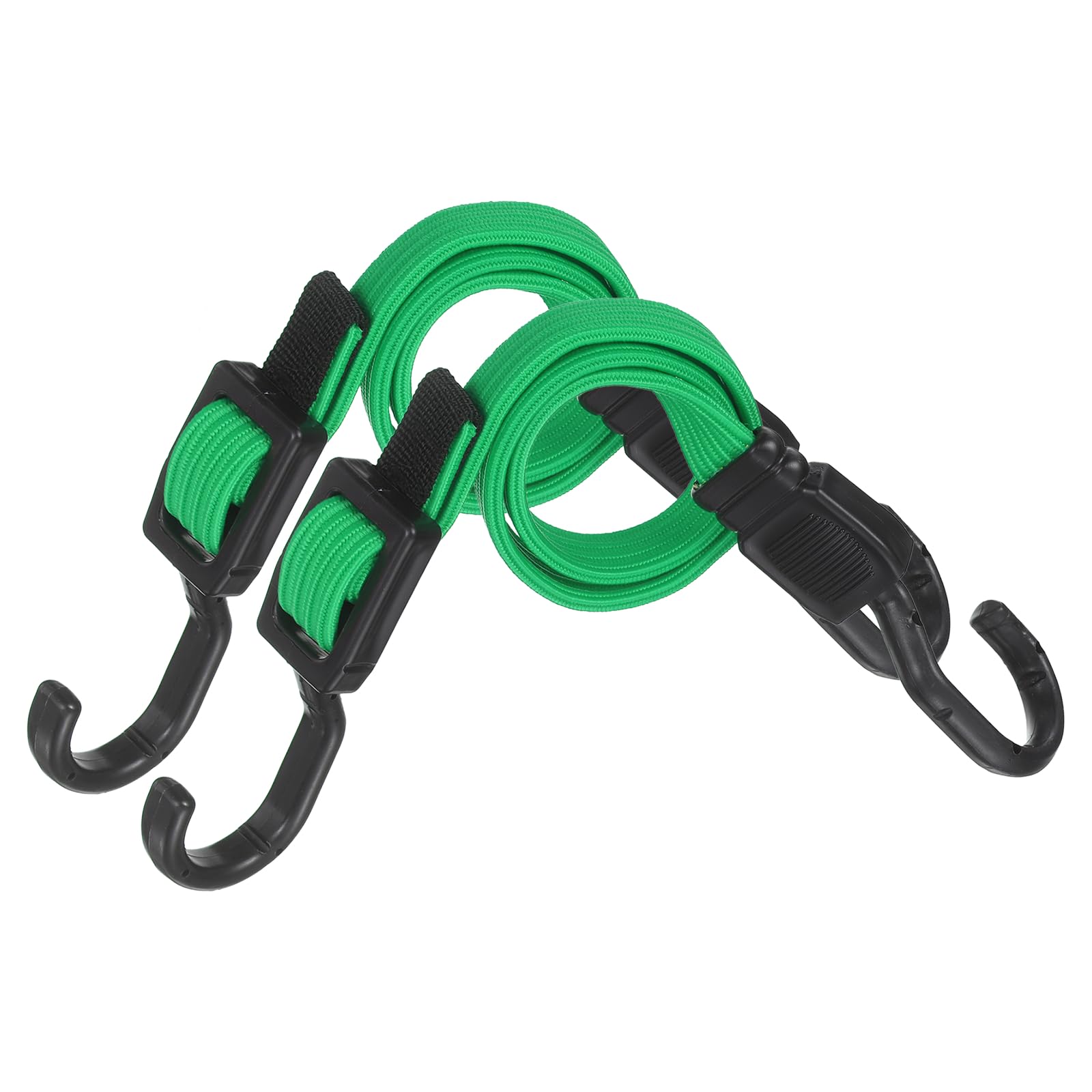 Correas elásticas resistentes PATIKIL de 60 cm con gancho para evitar caídas de carga