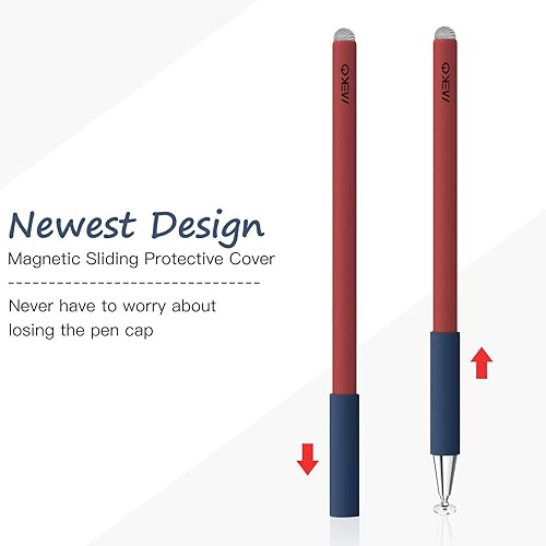 Miniatura 2 de MEKO - Lápiz capacitivo universal para iPad (2 unidades), 2 en 1, 3 generación, para AppleiPhoneiPad proMiniAirAndroidMicrosoftSurface, todas las