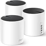 TP-Link Deco AX3000 WiFi 6 Mesh System(Deco X55) - Covers up to 6,500 Sq.Ft., Replaces Wireless Router and Extender, 3 Gigabit Ports per Unit, Supports Ethernet Backhaul,3-Pack