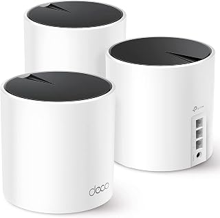 TP-Link Deco X55 AX3000 WiFi 6 Mesh System (3-Pack) - 6500 Sq Ft Coverage, 3 Gigabit Ports, Ethernet Backhaul