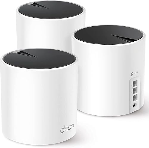 TP-Link Deco AX3000 - Sistema de malla WiFi 6 Deco X55 - Cubre hasta 6500 pies cuadrados reemplaza el enrutador inalámbrico y el extensor 3 puertos