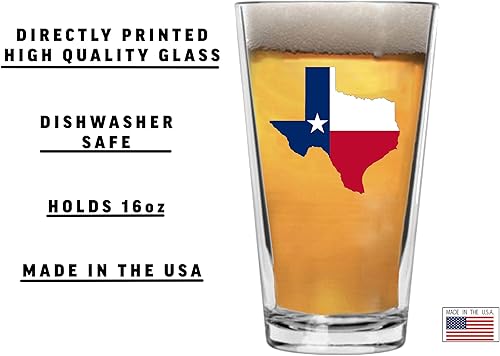 Miniatura 3 de Rogue River Tactical Taza de cristal con la bandera del estado de Texas, 16 onzas, regalo para cualquier Texan TX