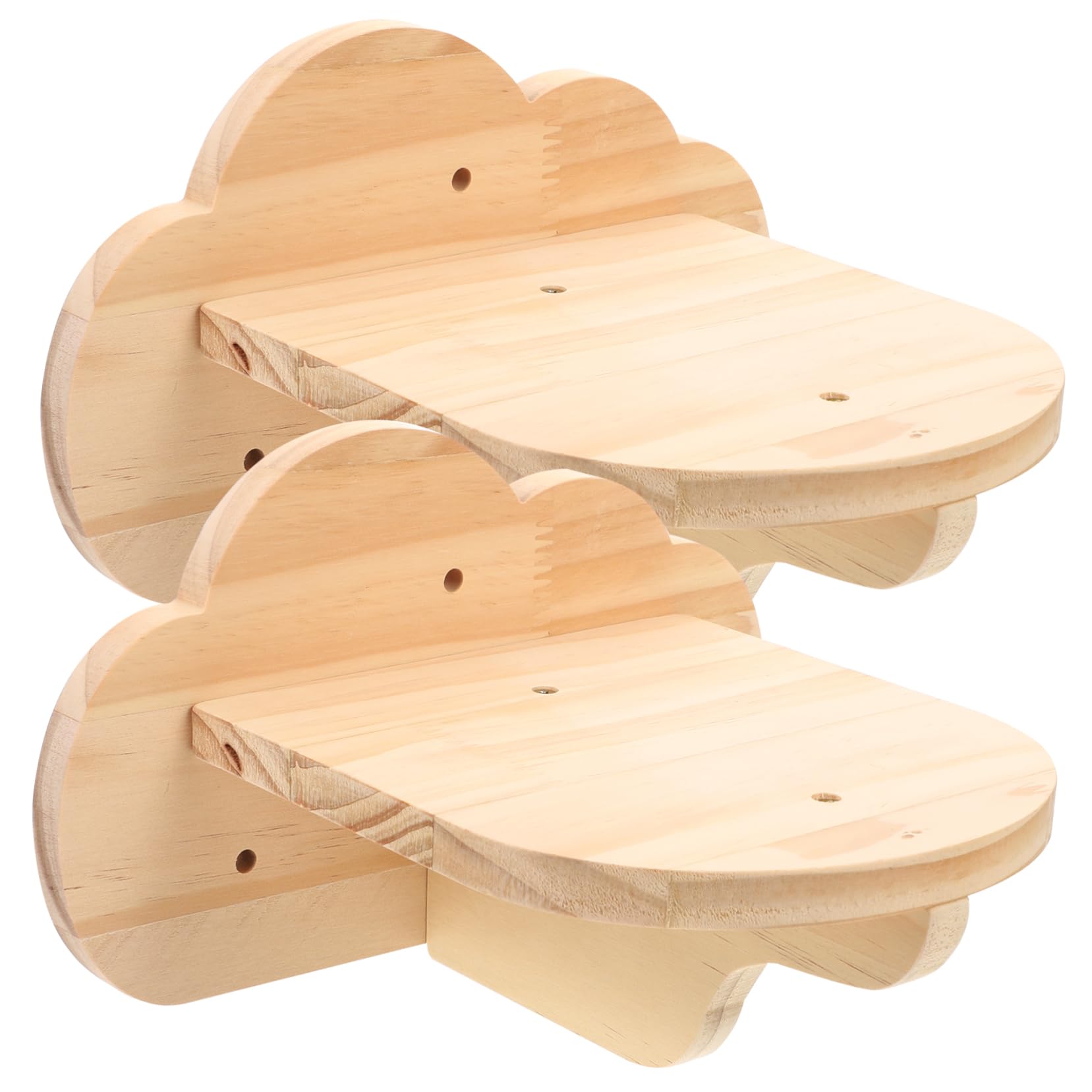 Escaliers Muraux pour Chat Meuble Mural en Bois Naturel et Stable