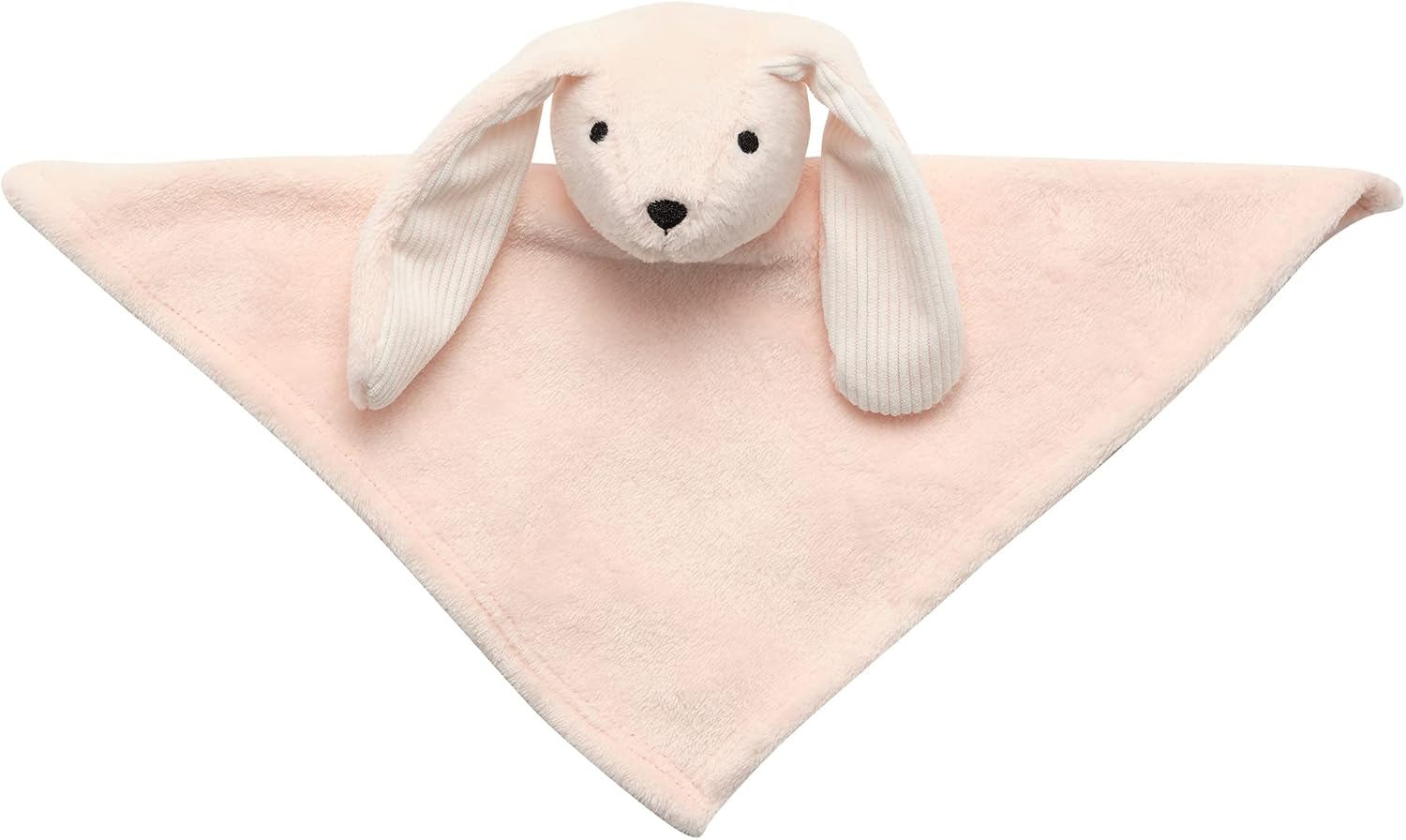 Lambs & Ivy Pink Bunny Soft Baby/Child/Toddler Plush Lovey Security Blanket (Pack of 2)