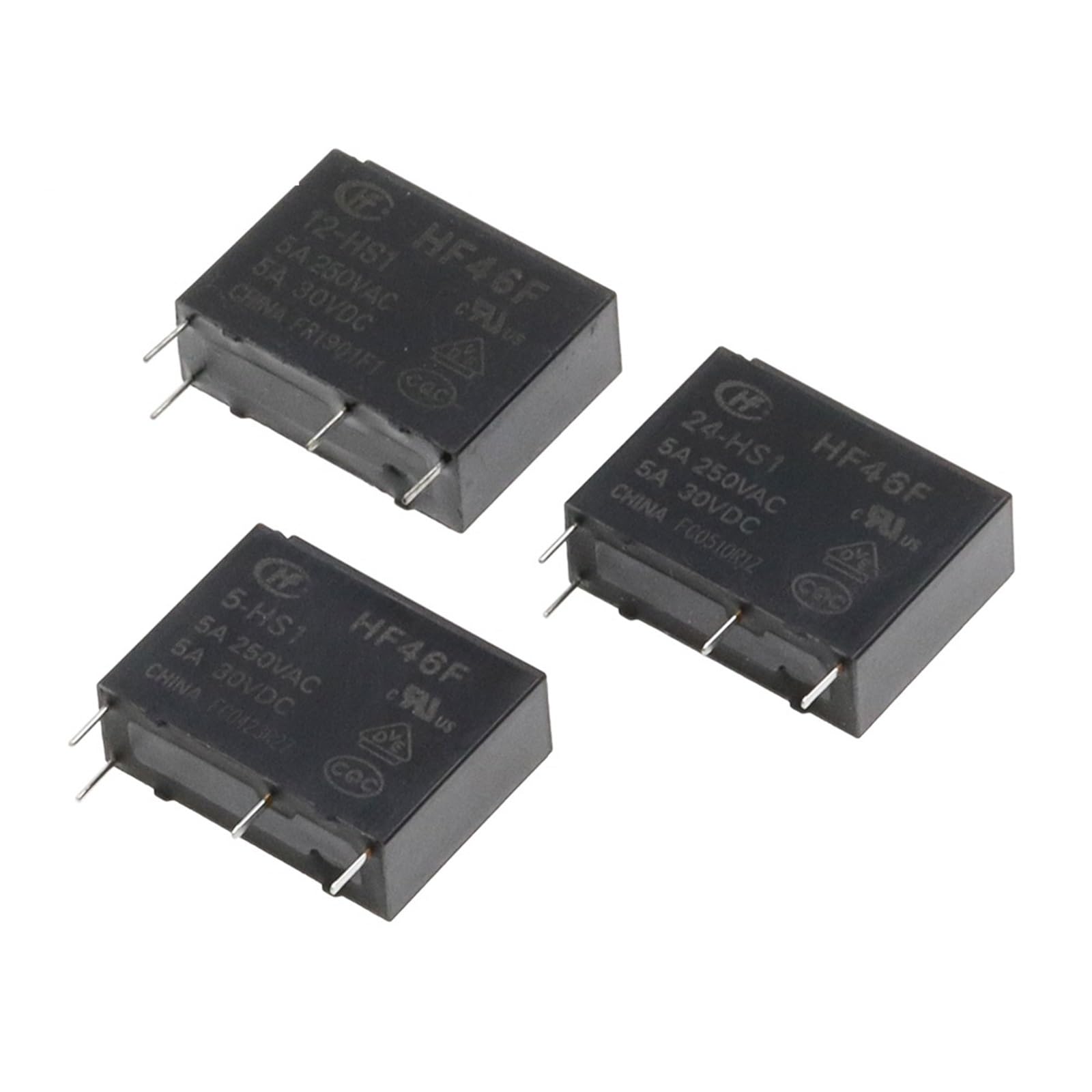Relais de puissance 24V dc HF46F-024-HS1 pour fiabiliser vos circuits 5A