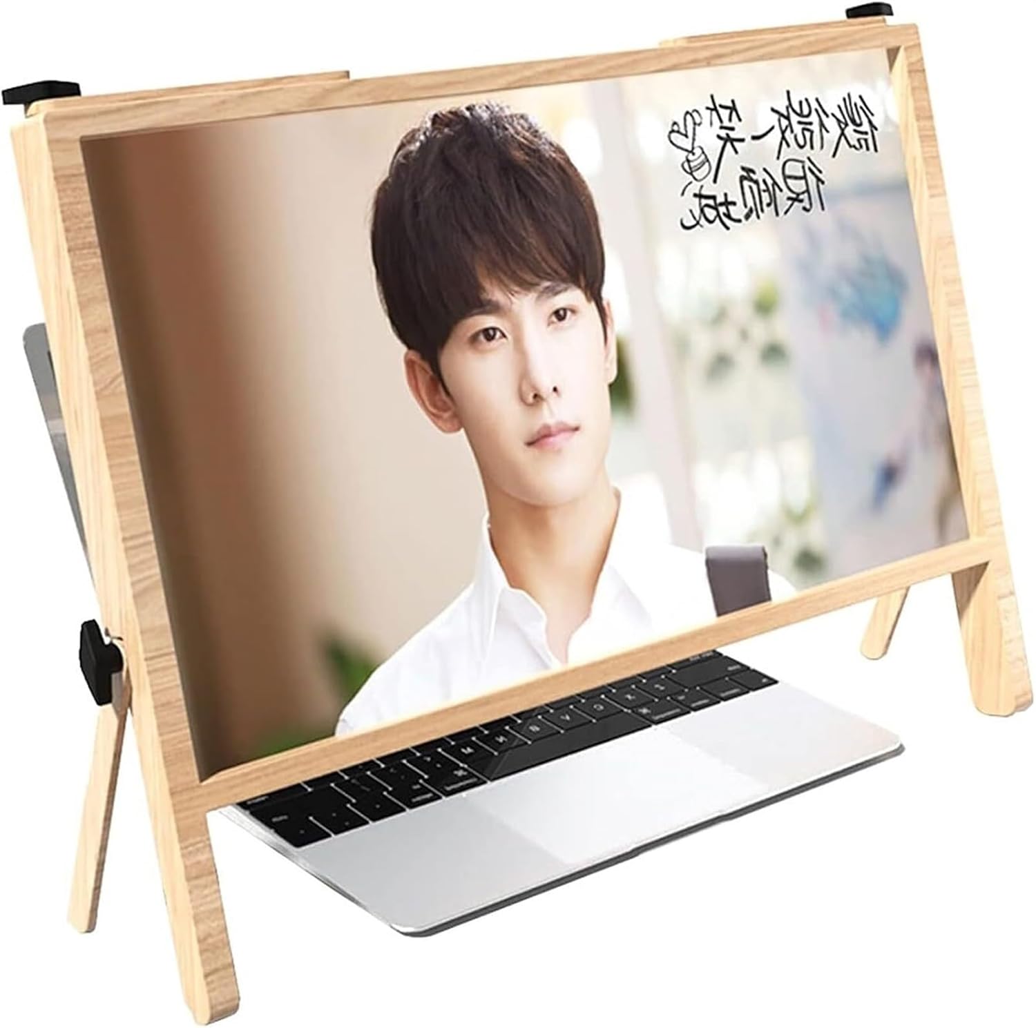 Laptop Computer Screen Magnifier for Reading 3X Ultra-Clear Magnifier Protector Holder Portable Foldable Angle