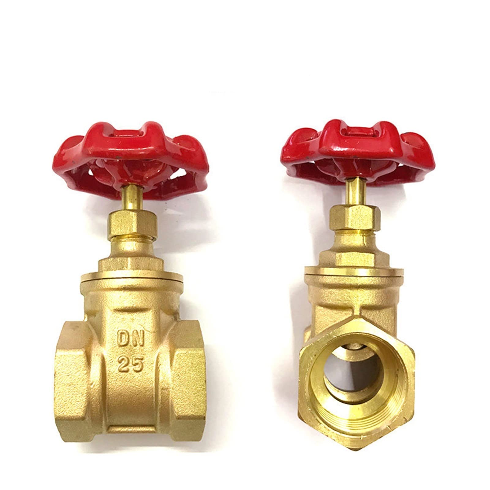 1 pz 1/2" 3/4" 1" 1-1/4" 1-1/2" 2" Pollici Valvole a saracinesca in Ottone Valvola di commutazione dell'Acqua Valvola a saracinesca con Filettatura Femmina(1.5 inch)