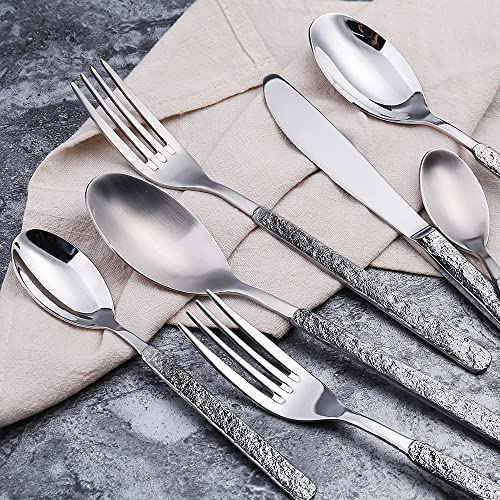Couverts de table vintage or et argent 18/10 chic - 6