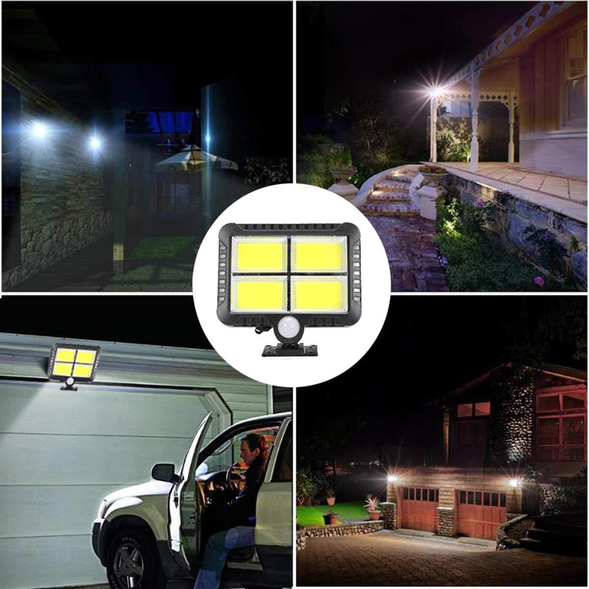 120 LED lampa słoneczna z czujnikiem ruchu kinkiet zewnętrzna wodoodporna lampa ogrodowa lampa słoneczna światło słoneczne lampa uliczna dekoracja ogrodowa