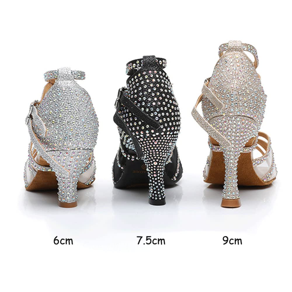 Sandali Da Ballo Donna Eleganti Con Strass - Perfetti Per Feste E Matrimoni - Foto 9