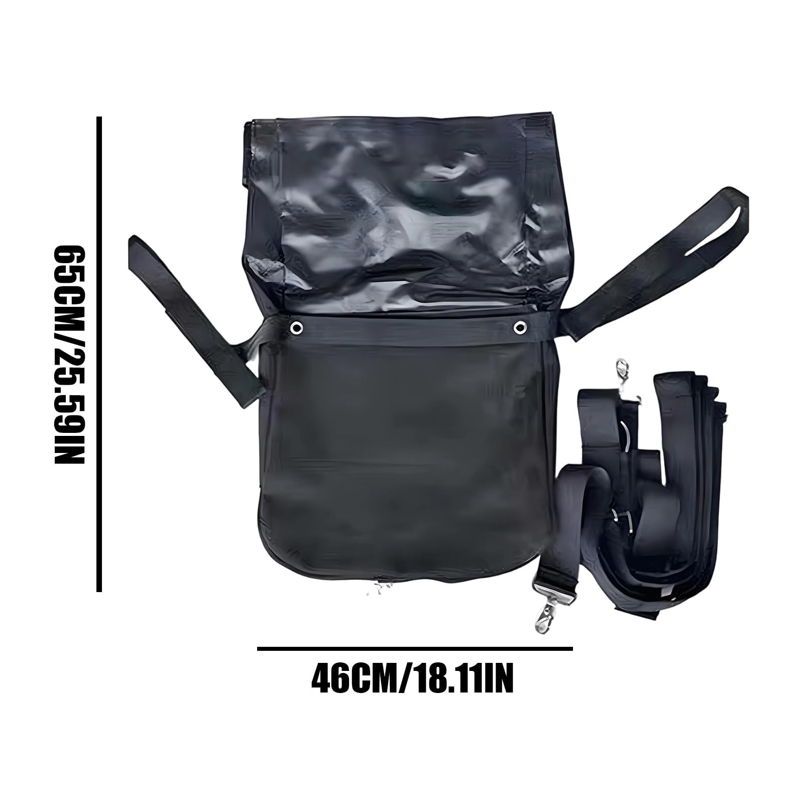 de almacenamiento portátil impermeable de 46 x 65 cm, colección de almacenamiento portátil para hipódromo, granero equino, almacenamiento de excrementos para parque, calle, interior, vehículo