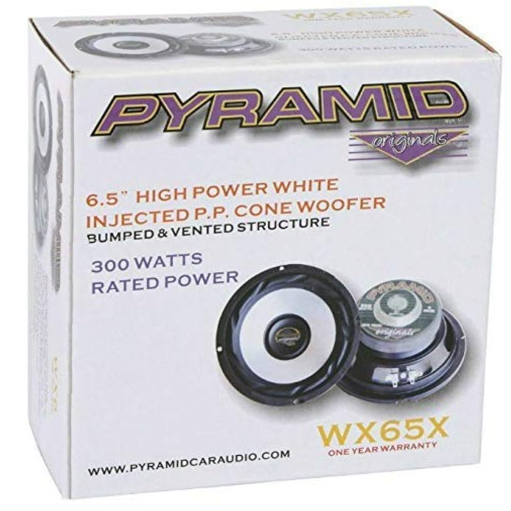ZESTAW DO PYRAMID WX65X 2 głośniki niskotonowe dyfuzory 16,5 cm 165 mm 6,5" średnica 150 W RMS i 300 W maks. impedancja 4 ohm, do samochodów, w parach