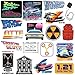 Back to The Future 50ct Vinyl Large Deluxe Stickers Variety Pack - Laptop, Water Bottle, Scrapbooking, Tablet, Skateboard, Indoor/Outdoor - Set of 50