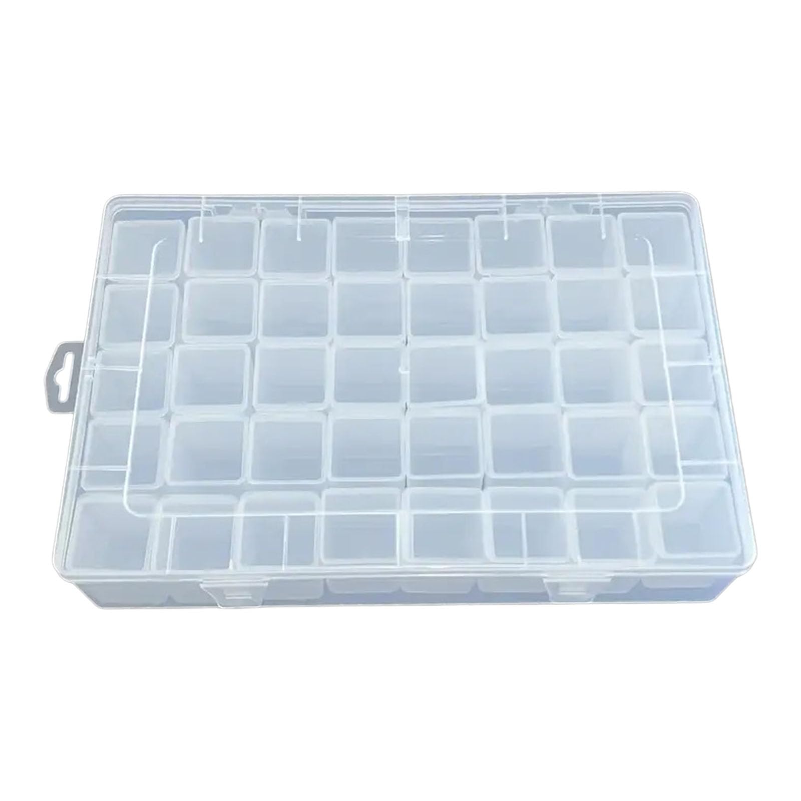 Xjdzineq Craft Bead Storage Box Set Transparent Divided Organizers with Lid for Craft Supplies and Desk Sorting Cosmetic Case