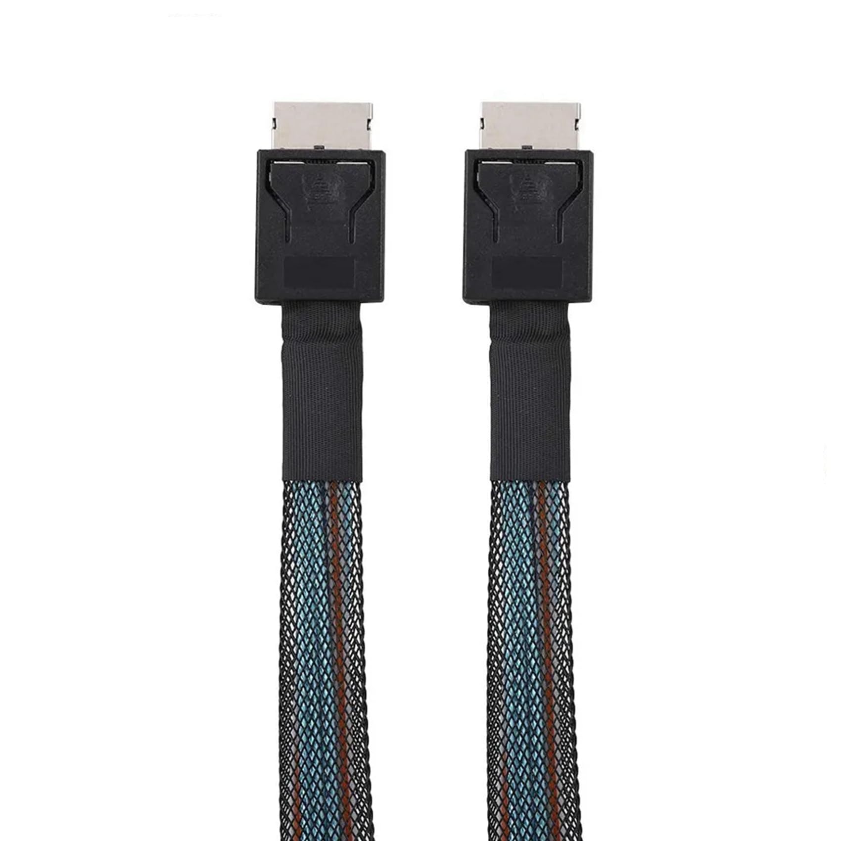 3X Câble D'Extension de Données PCIE4.0 SAS 24 Gbit/S Oculink SFF-8611 vers SFF-8611 Ligne de Transfert de Données du Serveur (1 M)