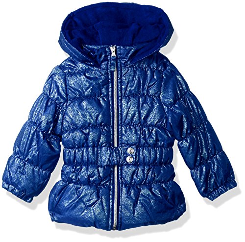 Image of Pink Platinum Baby Girls Spray Foil Puffer