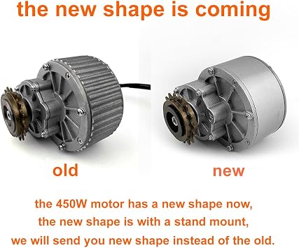 450W Electric Bike Left Drive Conversion Kit Can Fit Most of Common Bicycle Use Spoke Sprocket Chain Drive for City Bike