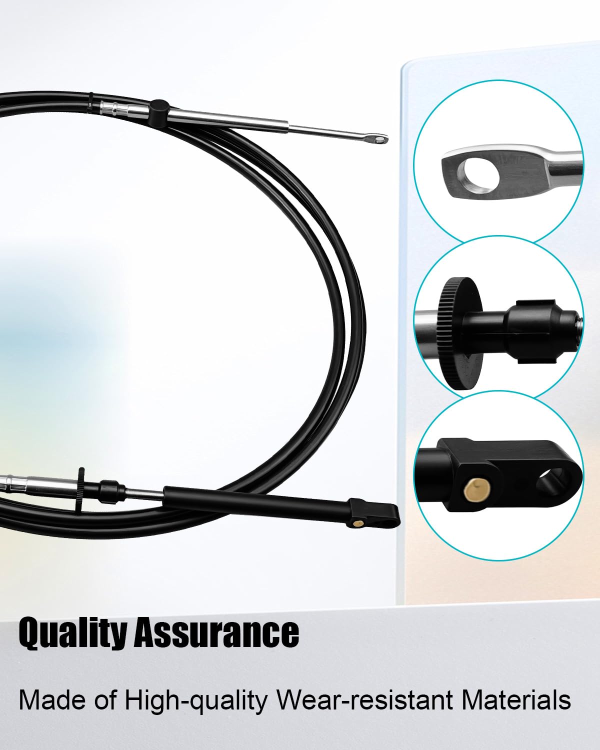 1 Pz 14FT Acceleratore Cambio Telecomando Cavo Adatto Johnson Evinrude BRP OMC Motore Fuoribordo Sostituire ‎0173114