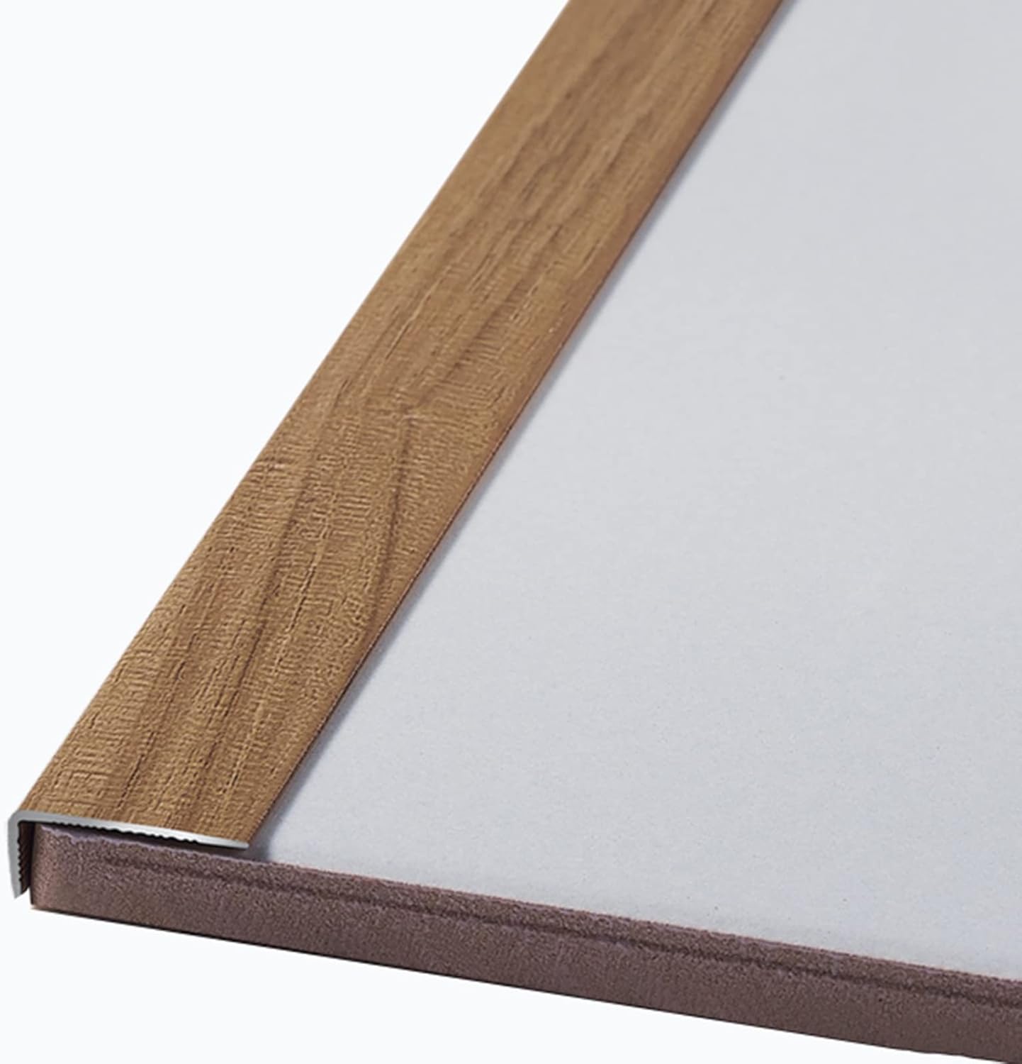 Doorway Uneven Floor Transition Strip, Threshold Transition Strips Stair Edge Trim Strips Wood Grain,Threshold Transition Strips Tile Laminate Wood Tile,L Shape Metal Aluminum Flute ( Color : Style2 )