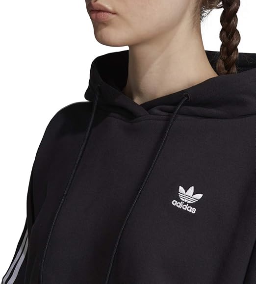 Black hoodie womens adidas Clearance