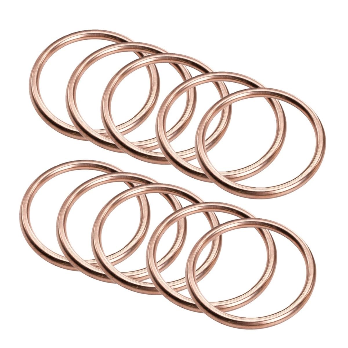 Junta de tubo de escape compatible con CB300F 2015-2018 CB300R 19-22 CBR300R 15-22 CRF250L 13-20 CRF300L 21-22 Rebel 300 2017-2023(10pcs)