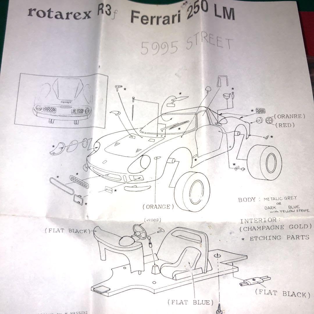 Amazon.co.jp: rotarexフェラーリ250LM＃5995ストリート : おもちゃ