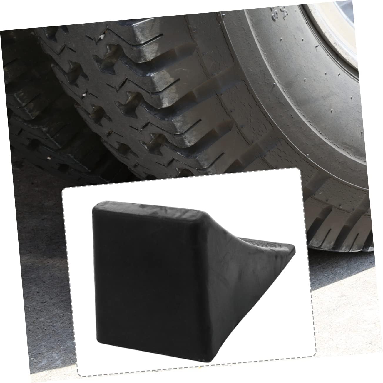 PRETYZOOM Truck Wheel Chocks Rv Wheel Stabilizer Rubber Blocks for Travel Trailers